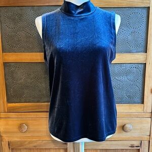 J Crew Velvet Royal Blue Tank - Size M